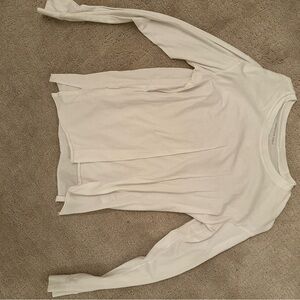 White Long Sleeve Top